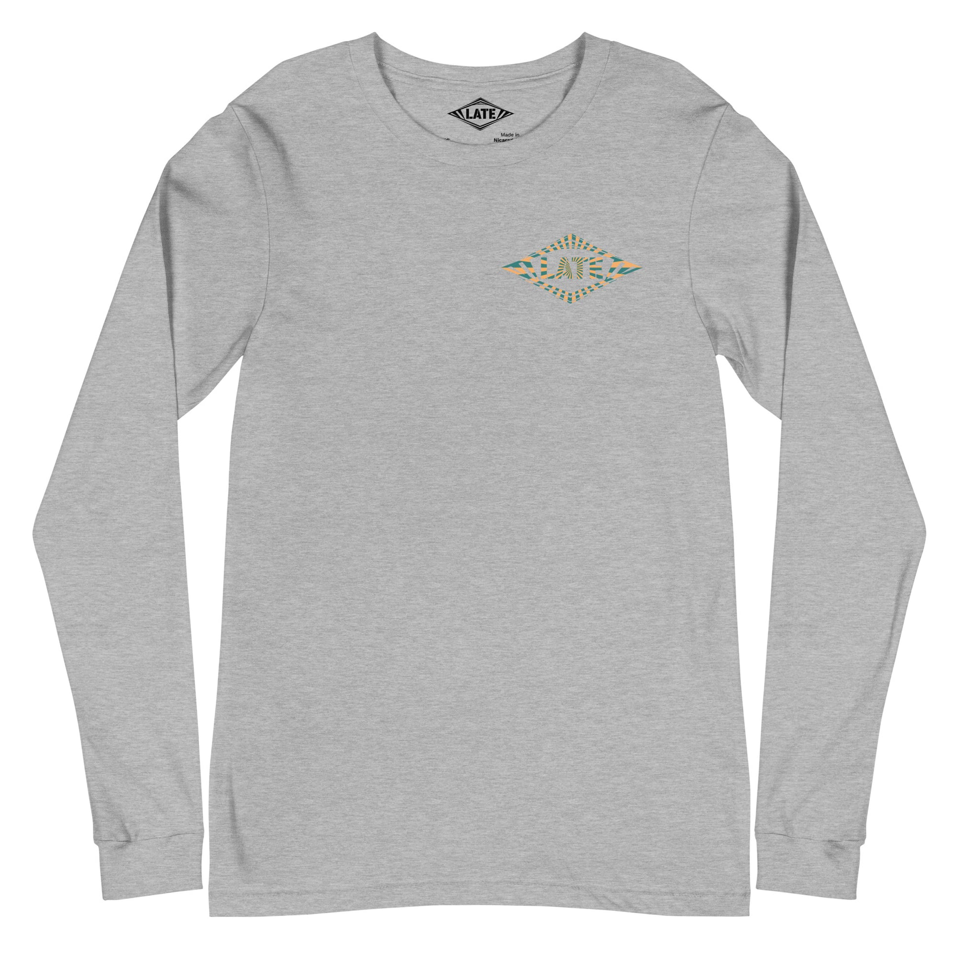 Long Sleeve hippie Walk Of Life Logo Late, couleur gris
