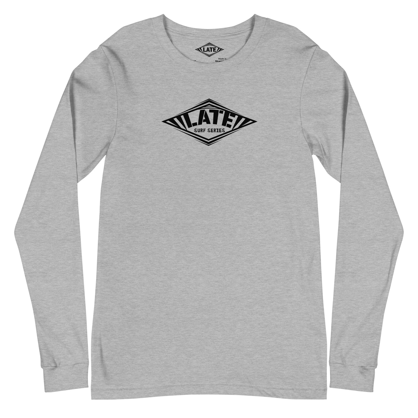 Long Sleeve Surf series Take On The Elements logo Late, unisex, face, couleur gris