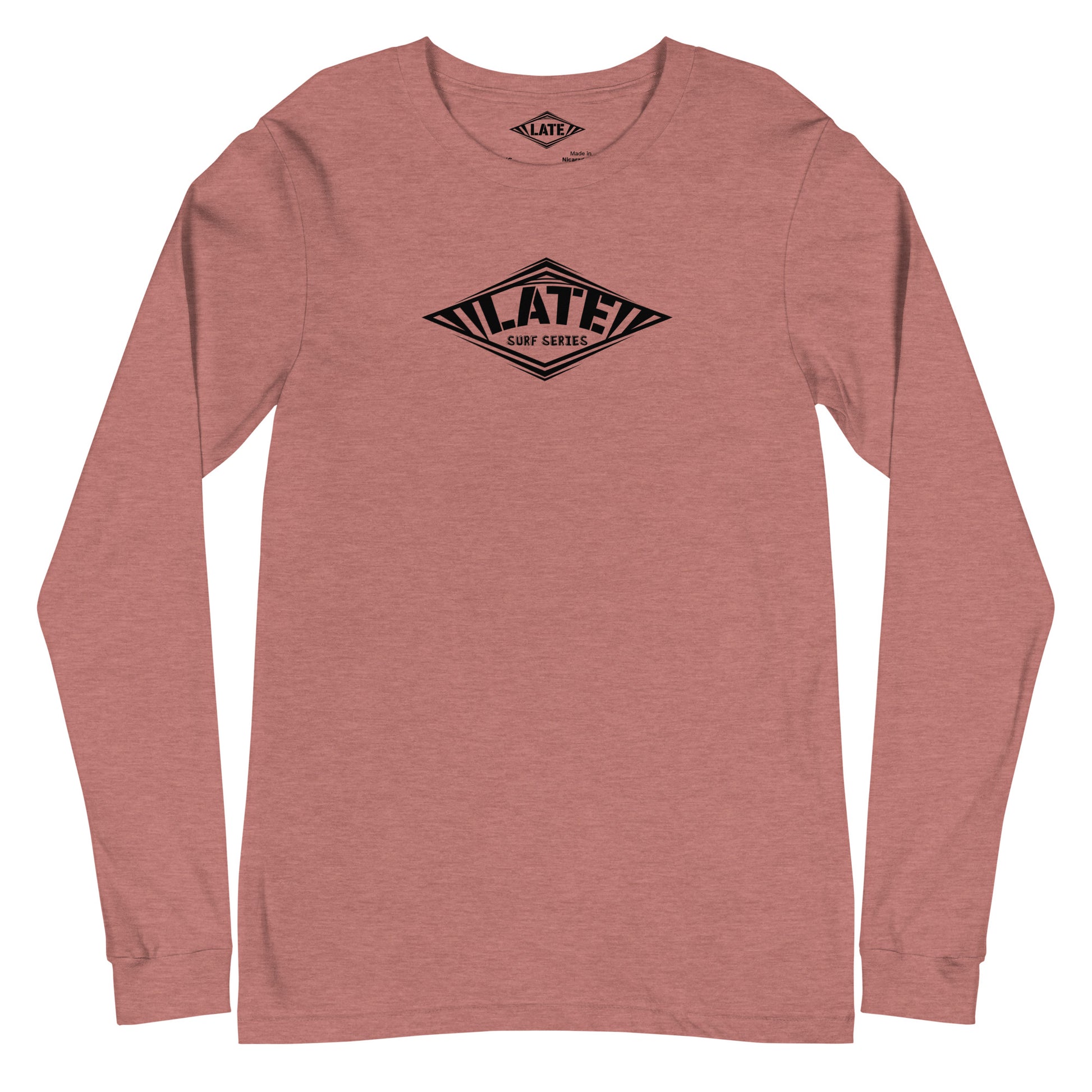 Long Sleeve Surf series Take On The Elements logo Late, unisex, face, couleur mauve