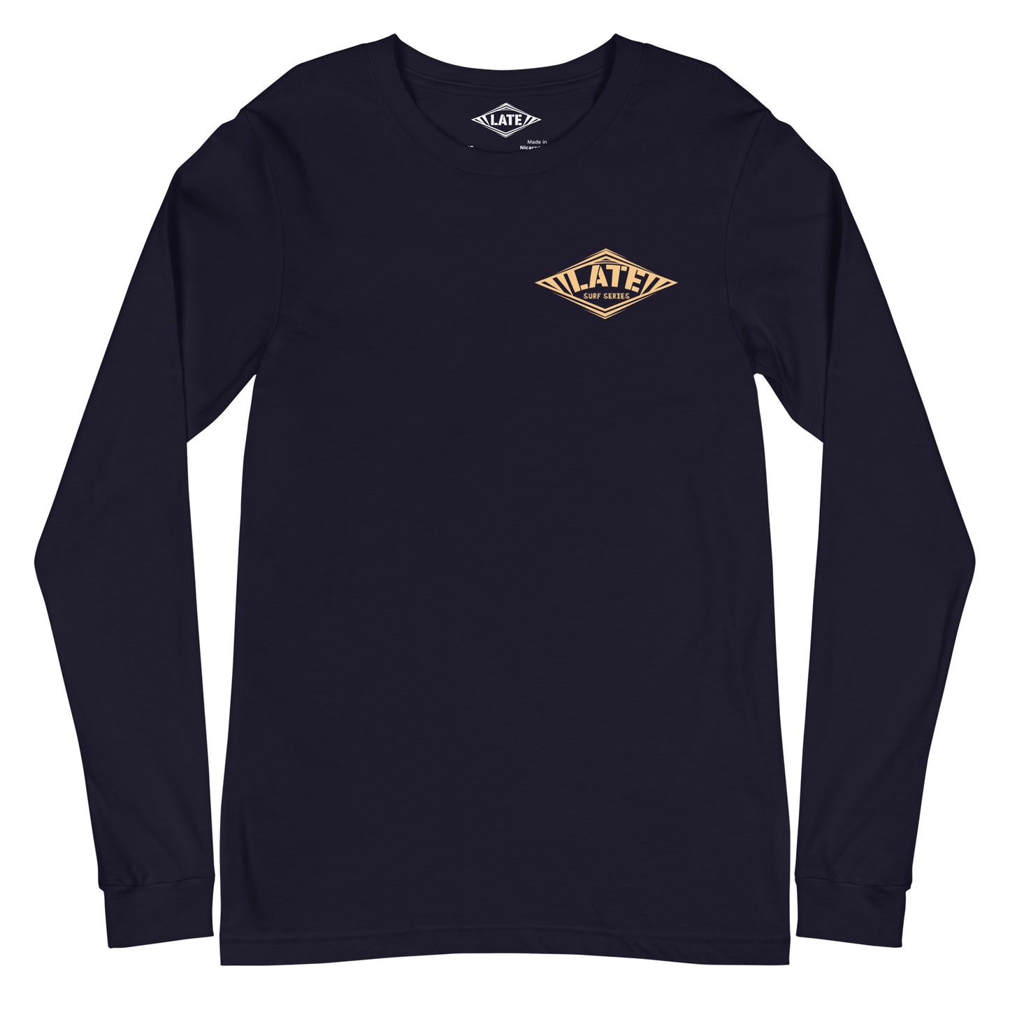 Long Sleeve Surfing Barrel 1969 logo Late surf series unisex face couleur navy