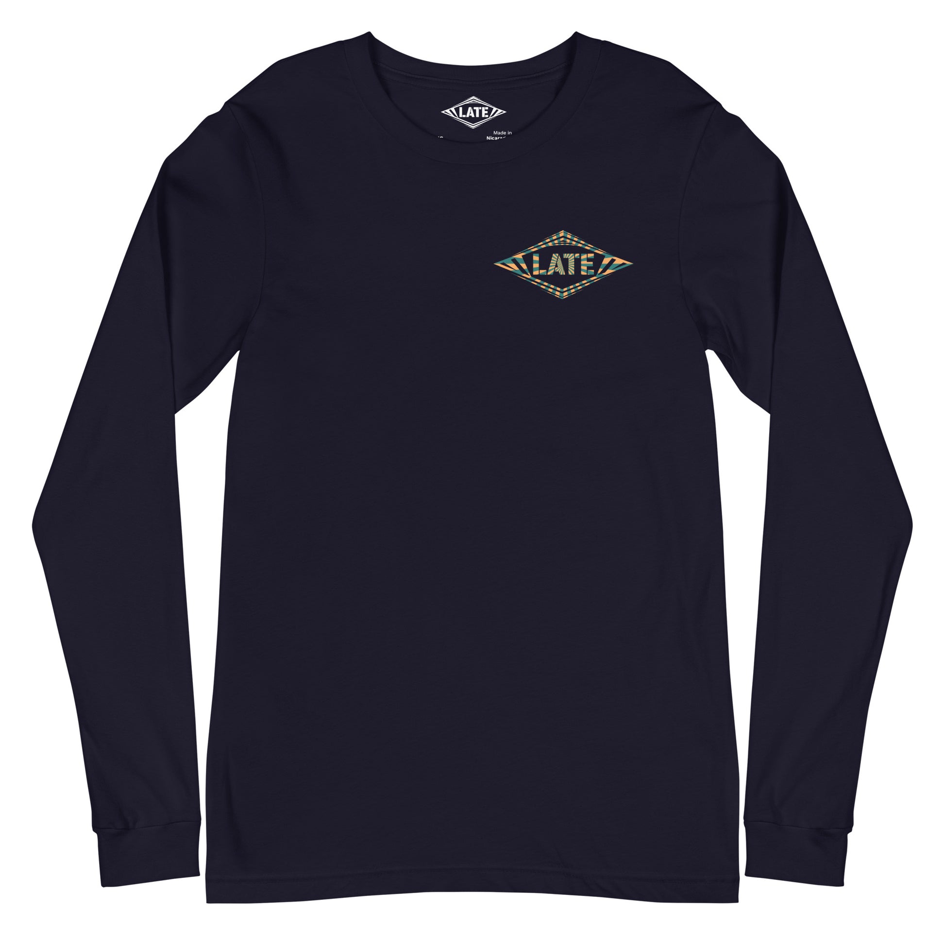 Long Sleeve hippie Walk Of Life Logo Late, couleur navy