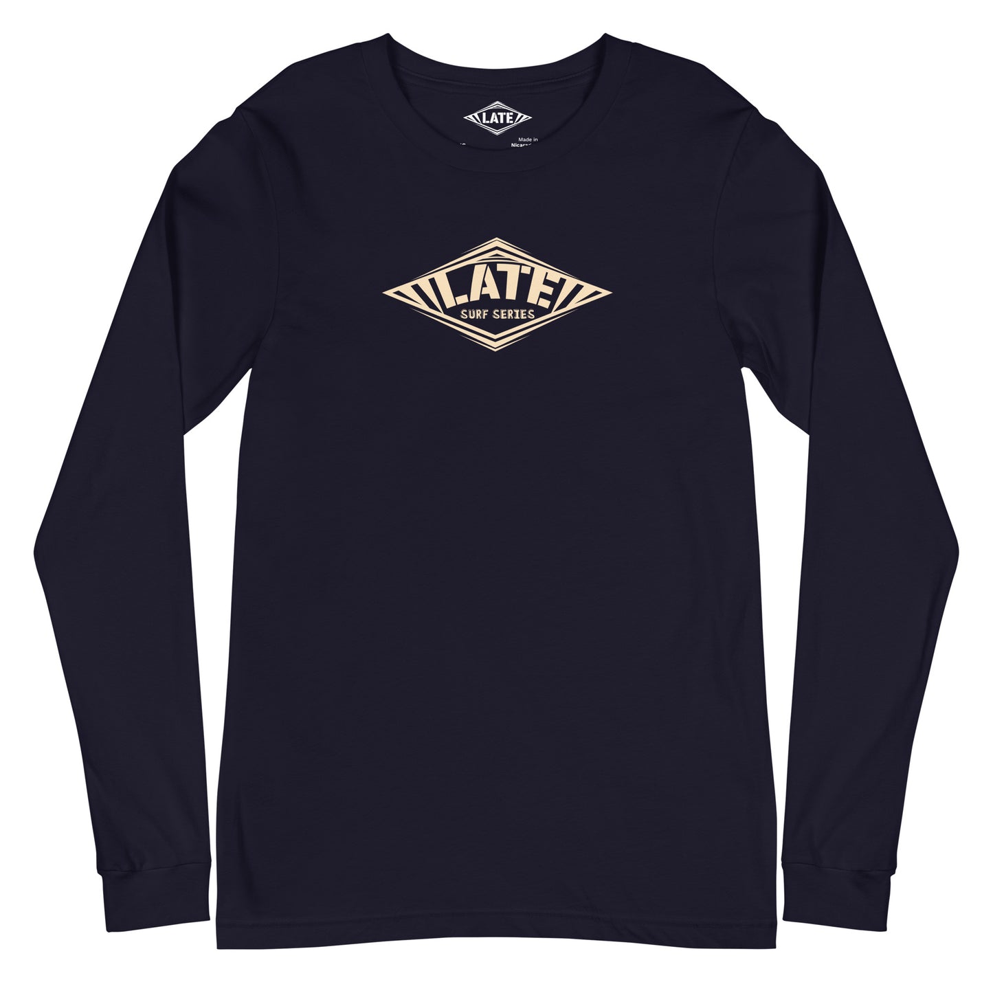 Long Sleeve Surf series Take On The Elements logo Late, unisex, face, couleur navy