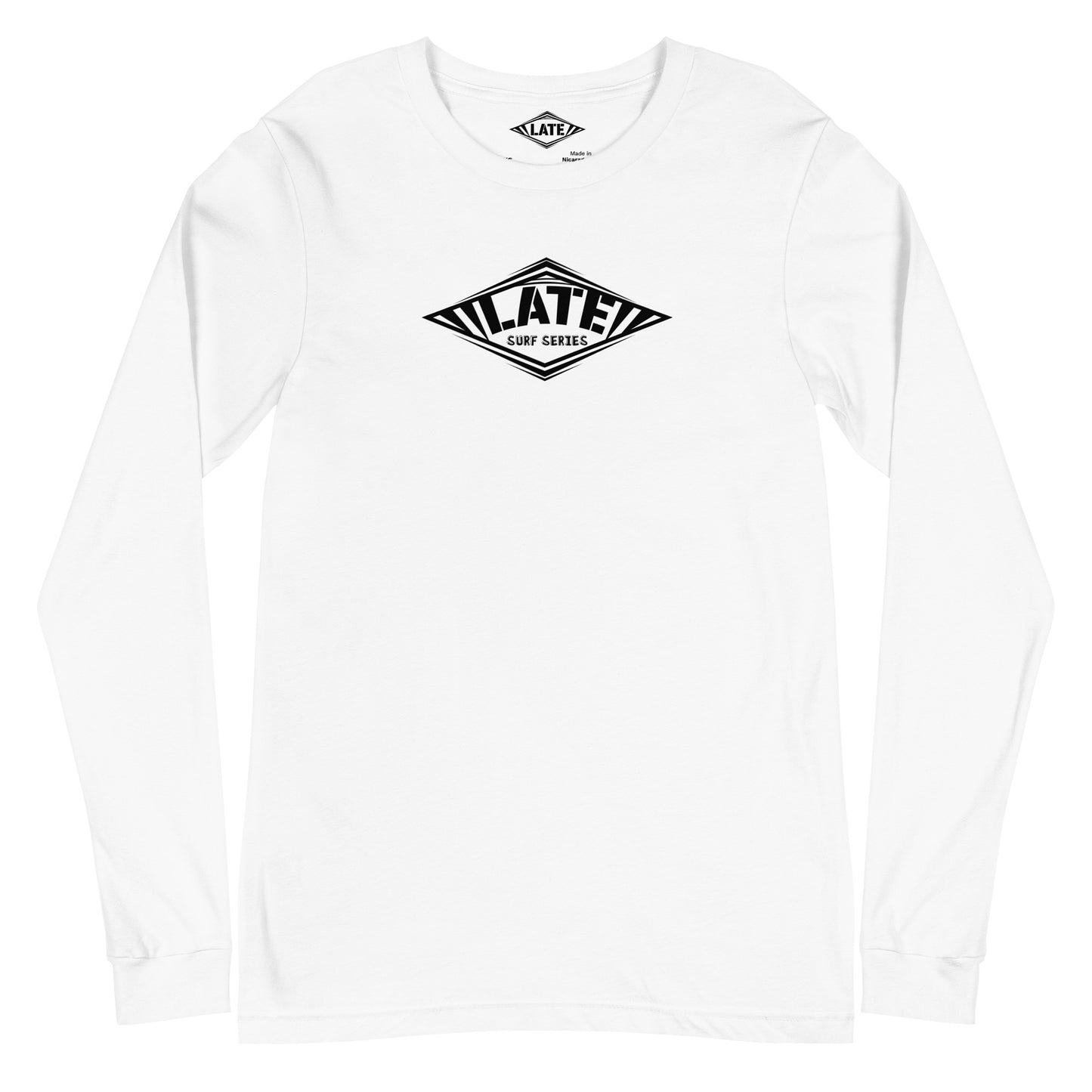 Long Sleeve Surf series Take On The Elements logo Late, unisex, face, couleur blanc