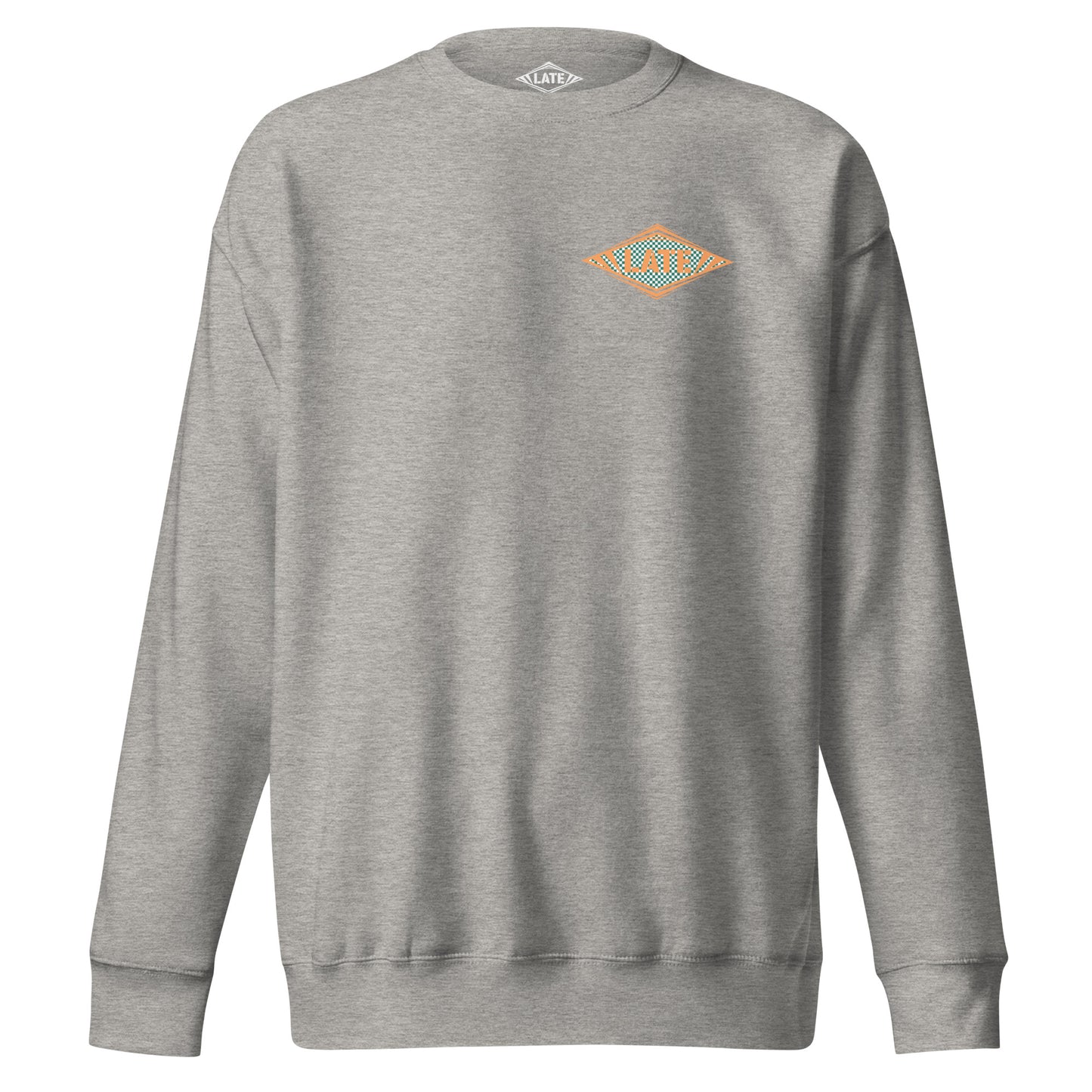Sweatshirt Shred It logo Late à carreaux style Vans skateboarding sweat-shirt unisex couleur gris carbon