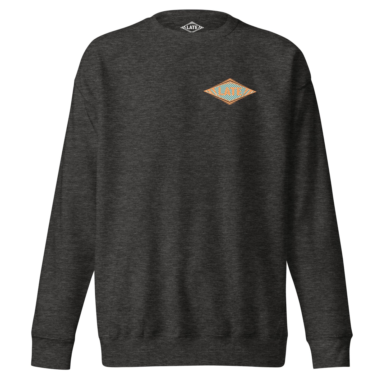 Sweatshirt Shred It logo Late à carreaux style Vans skateboarding sweat-shirt unisex couleur gris foncé