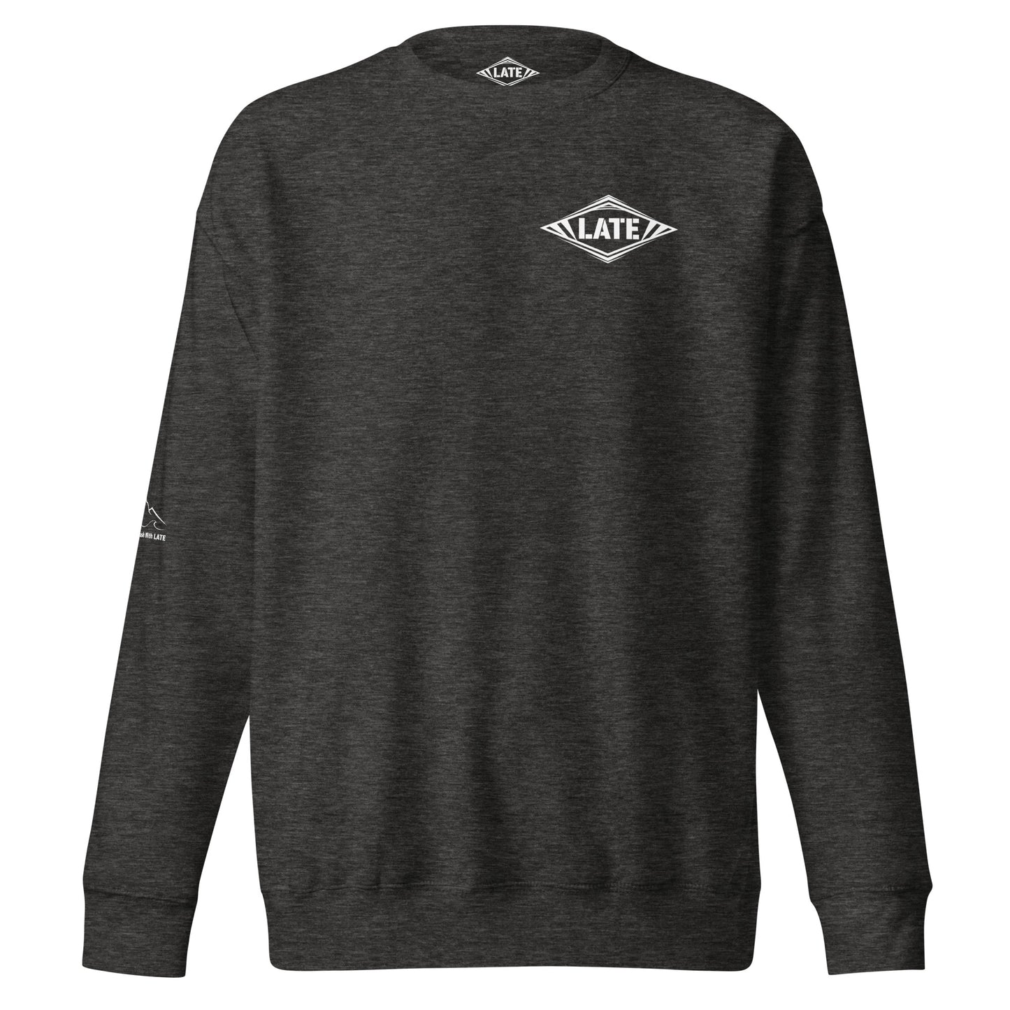 Sweatshirt snowboard Late Classics, syle the north face logo Late sweat de face couleur charcoal heather