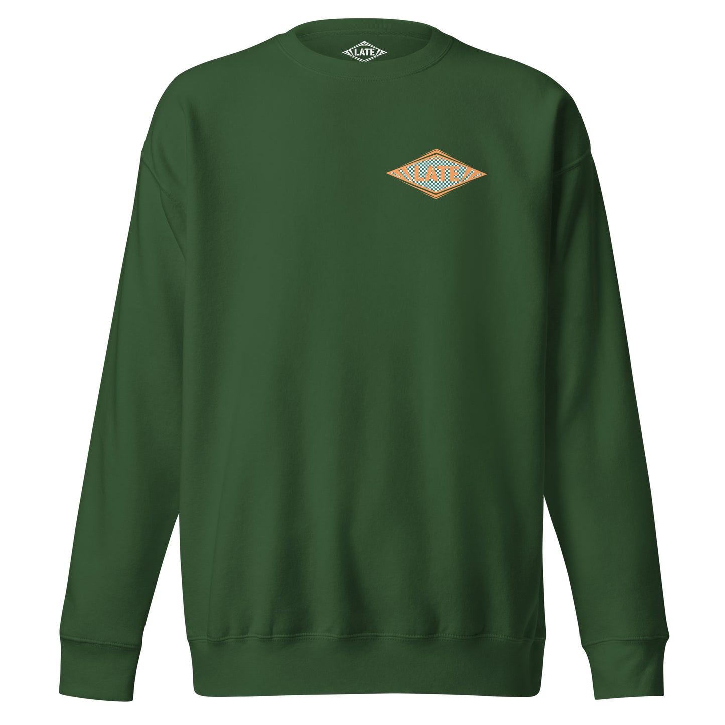 Sweatshirt Shred It logo Late à carreaux style Vans skateboarding sweat-shirt unisex couleur vert