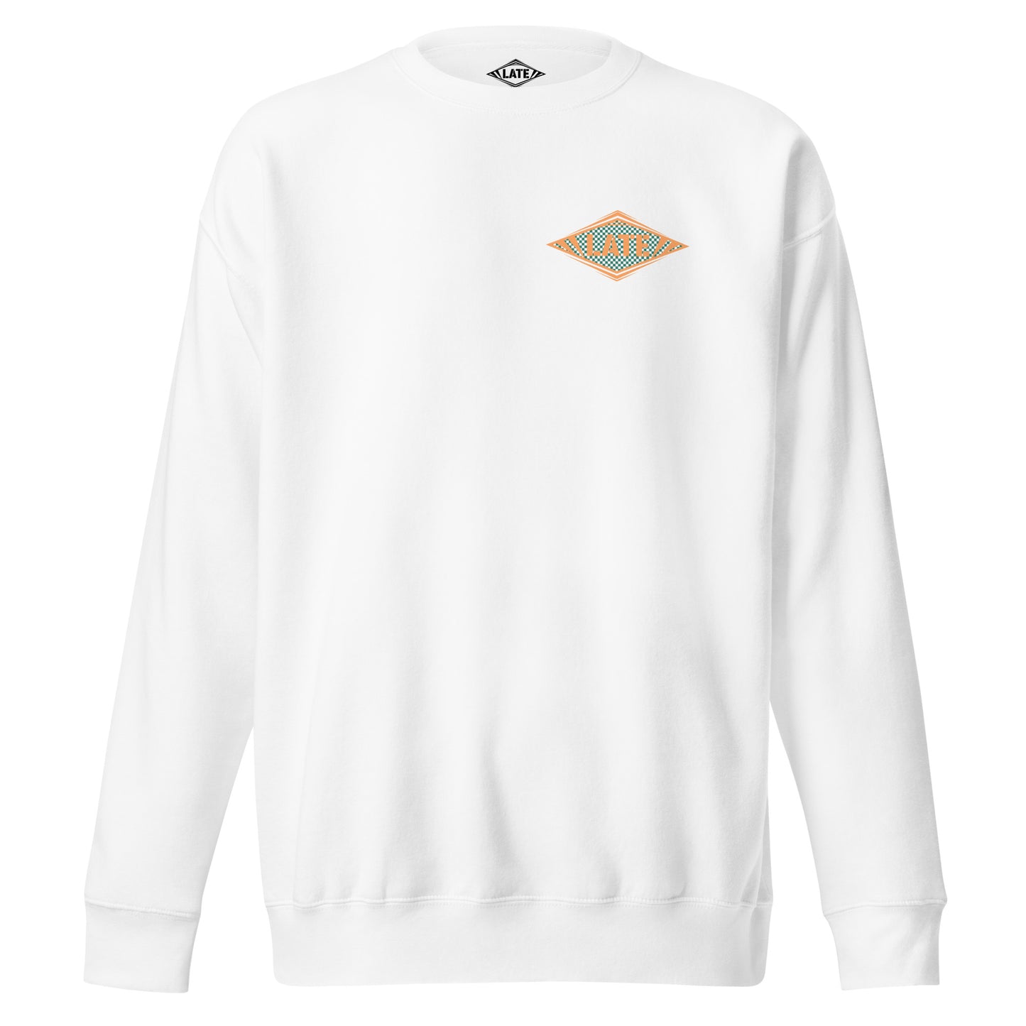Sweatshirt Shred It logo Late à carreaux style Vans skateboarding sweat-shirt unisex couleur blanc