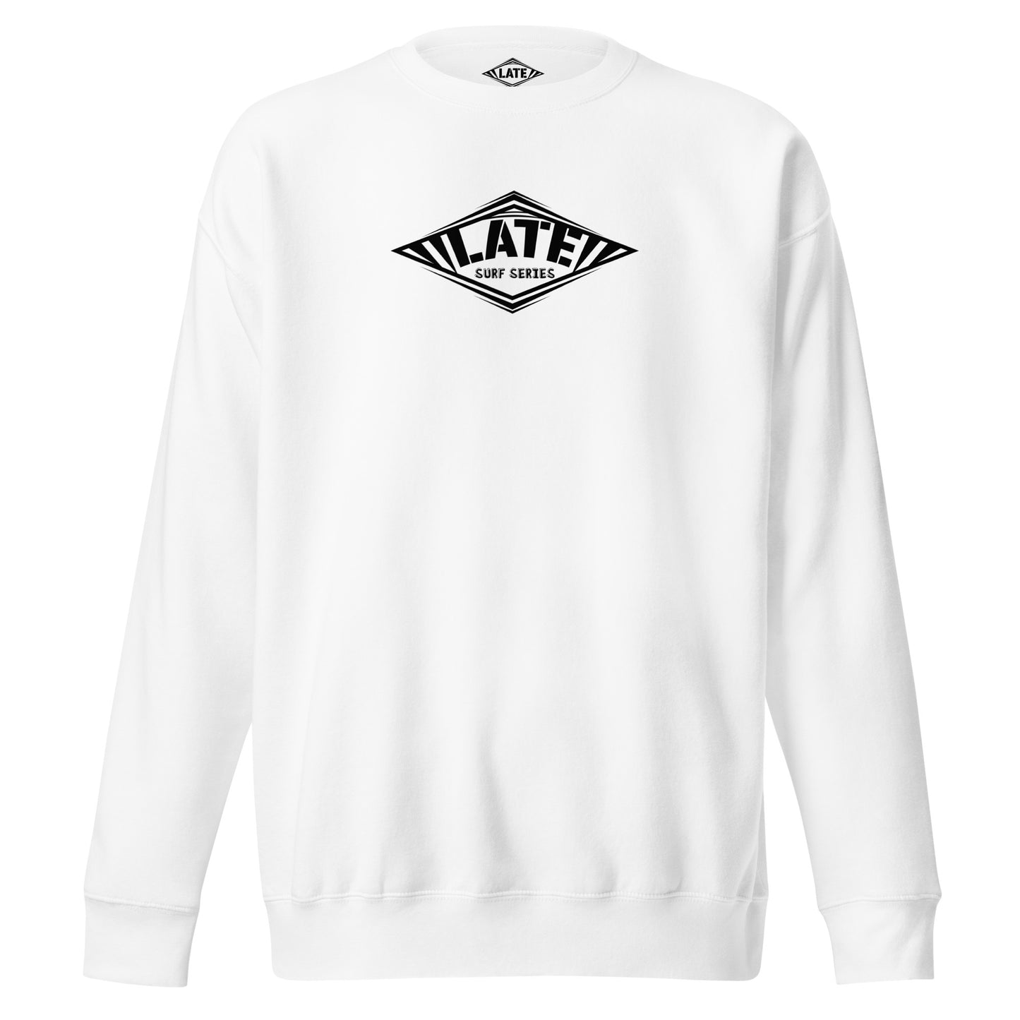 Sweatshirt Take On The Elements surf series logo Late sweat unisex blanc 