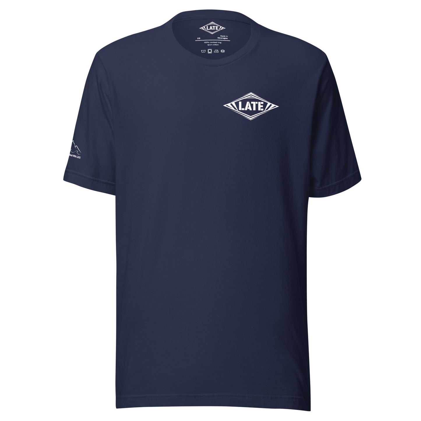 T-Shirt Surf vintage unisex avec logo Late navy