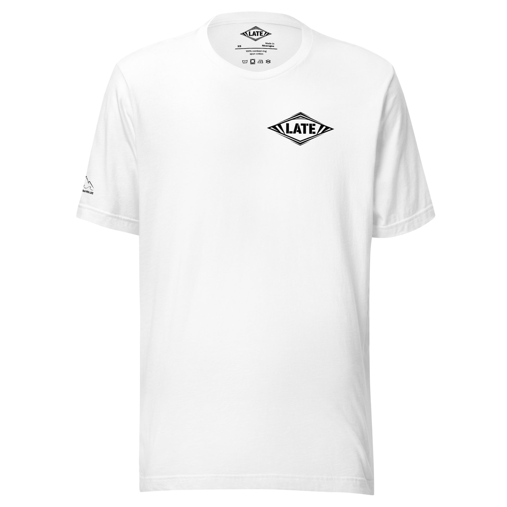 T-Shirt Surf vintage unisex avec logo Late blanc